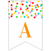 Baby besprühen Fahnen-RegenbogenConfetti Wimpelkette (Dritte Fahne)