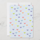 Baby besprühen Wolken-Einladung Einladung (Rückseite)