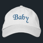 Baby bestickte Baseballkappe / Hat Blue<br><div class="desc">Babyname auf individualisierbare bestickte Baseballkappe / Baseballhut in blau,  von 369MyName. ... ... ... ...  Unsere personalisierten Produkte sind so konzipiert,  dass Sie den Text leicht ändern können... ... ... .</div>