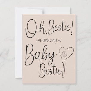 Baby-Bestie-Ankündigung Ankündigung