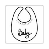 Baby Bib Gummistempel (Prägung)
