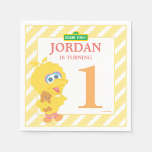 Baby Big Bird Geburtstagspapier Napkins Serviette