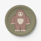 Baby Bigfoot Pappteller (Vorderseite)