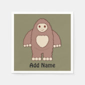 Baby Bigfoot Serviette (Vorderseite)