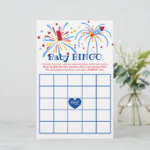 Baby Bingo 4. Juli Patriotic Baby Shower (Stehend Vorderseite)