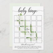 Baby Bingo Cards für Grünpflanzen Baby Shower Them (Vorne/Hinten)