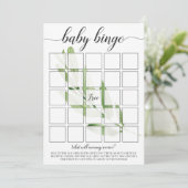Baby Bingo Cards für Grünpflanzen Baby Shower Them (Stehend Vorderseite)