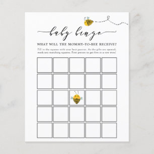 Baby Bingo Game Card