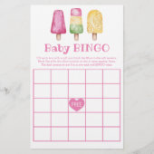 Baby Bingo Girl Ready to Pop Summer Baby Dusche (Vorderseite)