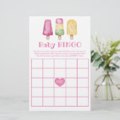 Baby Bingo Girl Ready to Pop Summer Baby Dusche (Stehend Vorderseite)