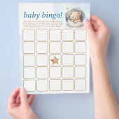 Baby Bingo & Name Race Teddy Bear Baby Showspiel Flyer (Hand)