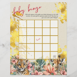 Baby Bingo & Name Race Wild Baby Showspiel Flyer