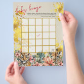 Baby Bingo & Name Race Wild Baby Showspiel Flyer (Hand)