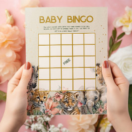 Baby Bingo & Name Race Wild Baby Showspiel Flyer