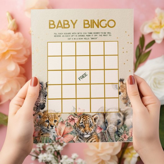 Baby Bingo & Name Race Wild Baby Showspiel Flyer