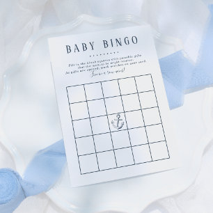 Baby Bingo   Nautical Whale Baby Boy Showspiel Einladung