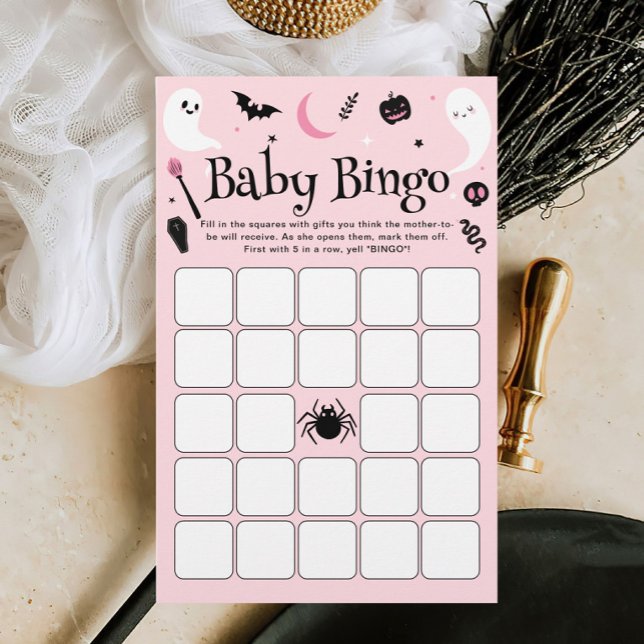 Baby Bingo Pink Halloween Baby Showspiel (Von Creator hochgeladen)
