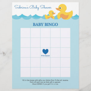 Baby Bingo Rubber Duck Baby Showspiel