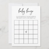 Baby Bingo Shower Guessing Game Activity Card F201 Save The Date (Vorderseite)