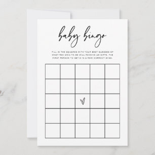 Baby Bingo Shower Guessing Game Activity Card F201 Save The Date