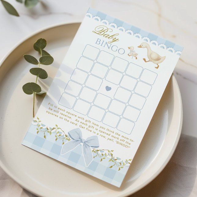 Baby Bingo Silly Goose Coquette Blue Shower game (Von Creator hochgeladen)