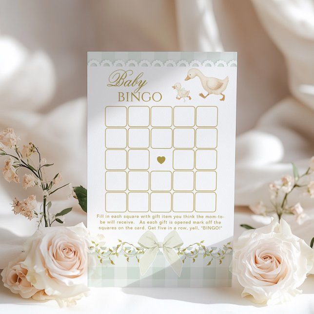 Baby Bingo Silly Goose Sage Baby Shower game (Von Creator hochgeladen)