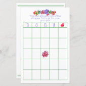 Baby Bingo Succulent Baby Dusche (Vorne/Hinten)