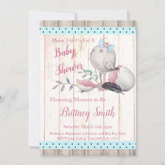 Baby Bird, Baby Dusche Party Einladung