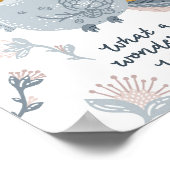 Baby Bird Blue Wunderbares World Poster | Wall Art (Ecke)