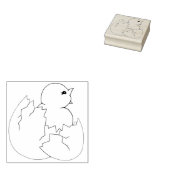 Baby Bird Chick Hatching Out of Egg Rubber Briefma Gummistempel (Stempel)