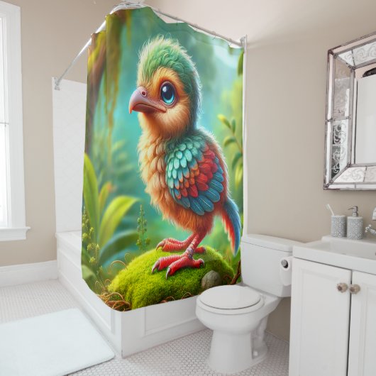 Baby Bird Duschvorhang (Beispiel)
