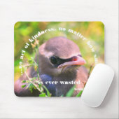 Baby Bird-Kindness-Zitat Inspiration Mousepad (Mit Mouse)