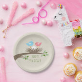 Baby-Bird-Nest | Babyparty Pappteller (Party)
