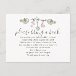 Baby Birds Baby Showcard Anfrage Einladungspostkarte