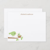 Baby Bird's Nest Baby Shower Danke Mitteilungskarte (Vorne/Hinten)