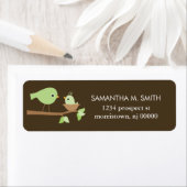 Baby Bird's Nest Rücksendeadressen-Aufklebers (Insitu)