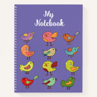 Baby Birds Niedlich Notebook Notizblock