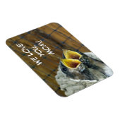Baby Birds Premium Magnet (Rechte Seite)