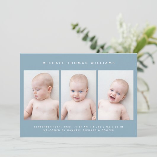 BABY BIRTH-ANKÜNDIGUNG (Stehend Vorderseite)