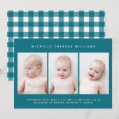 BABY BIRTH-ANKÜNDIGUNG (Vorne/Hinten)