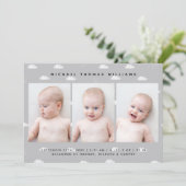 BABY BIRTH-ANKÜNDIGUNG (Stehend Vorderseite)