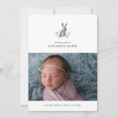 BABY BIRTH-ANKÜNDIGUNG | Aquarellblase Ankündigung (Vorderseite)