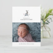 BABY BIRTH-ANKÜNDIGUNG | Aquarellblase Ankündigung (Stehend Vorderseite)