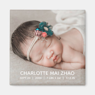 Baby Birth Annoucement Magnet