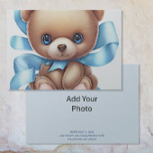 Baby Birth Announcement Card | Foto hinzufügen Ankündigung