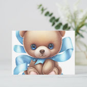 Baby Birth Announcement Card | Foto hinzufügen Ankündigung (Stehend Vorderseite)