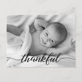 Baby Birth Announcement Dankbares Foto Ankündigungspostkarte