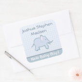 Baby Birth Announcement Elephant Sticker (Umschlag)