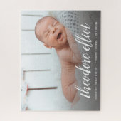 Baby Birth Announcement Foto Puzzle (Vertikal)