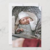 Baby Birth Announcement Gingerbrett Card Ankündigung (Rückseite)